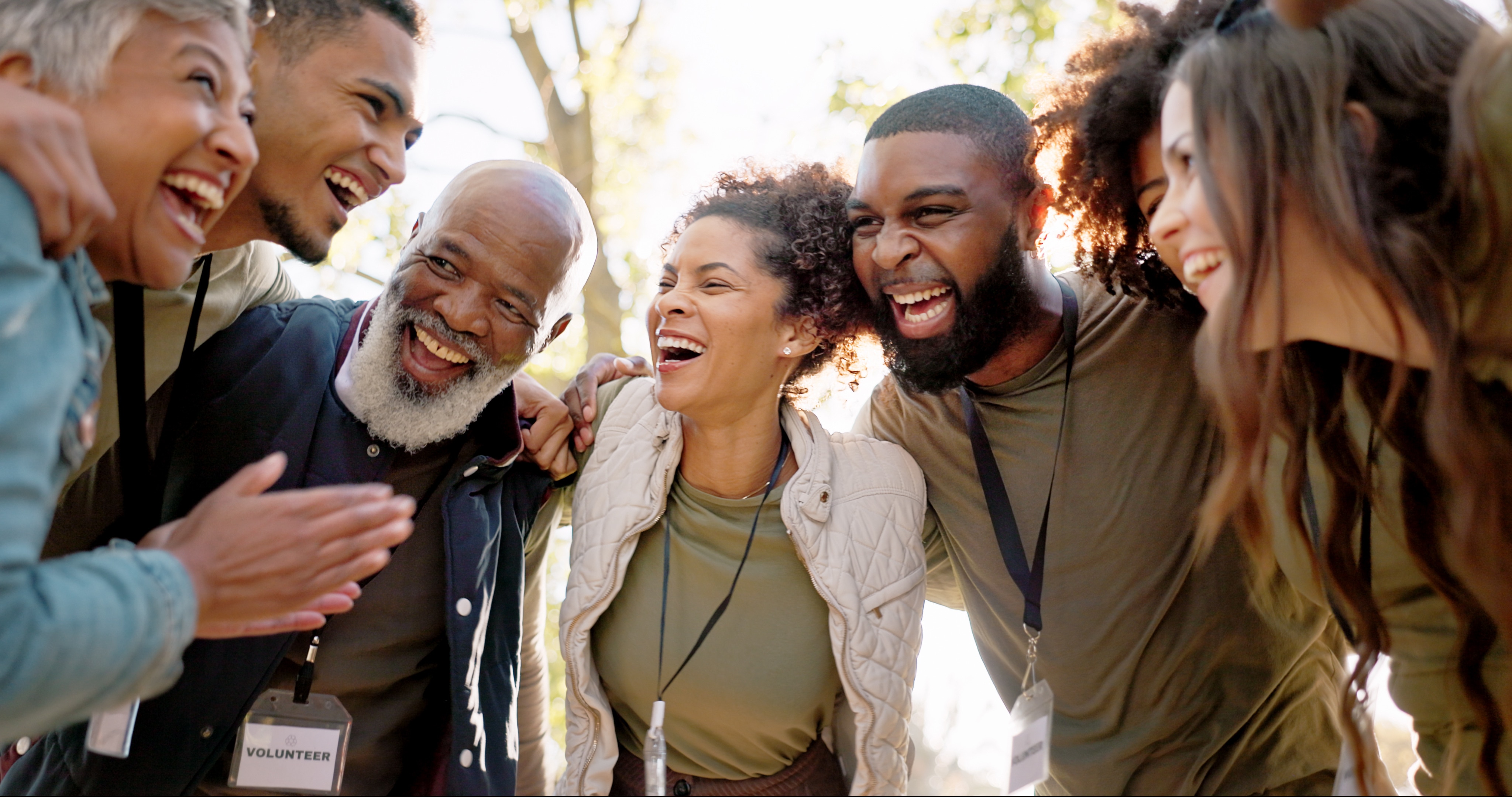 group of people smiling