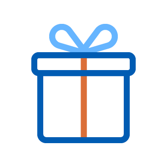 Icon of a gift box with a bow