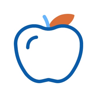 Icon of an apple