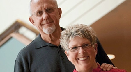 alt=Charitable donors Milt and Judi